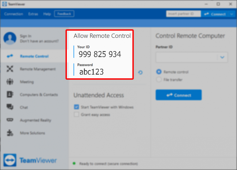 teamviewer allow remote control